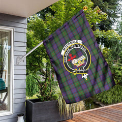 McDonald Tartan Crest Garden Flag