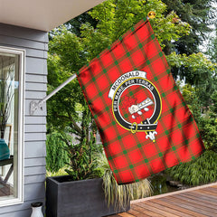 McDonald of Sleat Tartan Crest Garden Flag