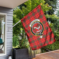 McDougall Modern Tartan Crest Garden Flag