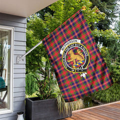 McPherson Modern Tartan Crest Garden Flag