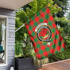 Moncreiffe (or Moncreiff) Tartan Crest Garden Flag