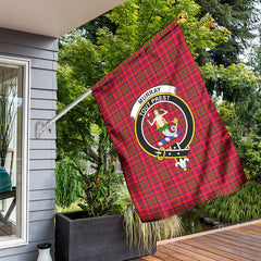 Murray of Tulloch Modern Tartan Crest Garden Flag