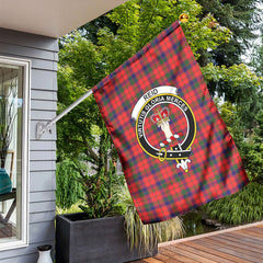 Reid Modern Tartan Crest Garden Flag