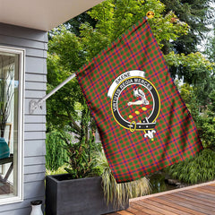 Skene Modern Tartan Crest Garden Flag