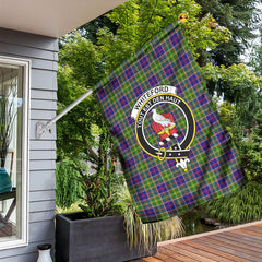 Whiteford Tartan Crest Garden Flag