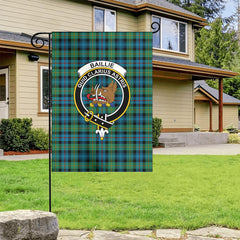 Baillie Ancient Tartan Crest Garden Flag
