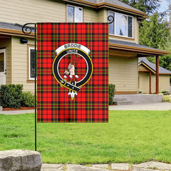 Brodie Modern Tartan Crest Garden Flag