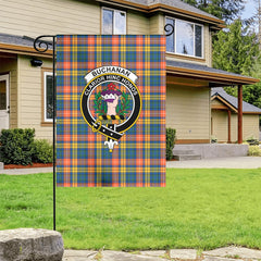 Buchanan Ancient Tartan Crest Garden Flag