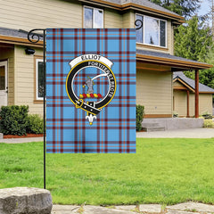 Elliot Ancient Tartan Crest Garden Flag