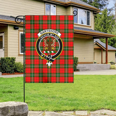 Gartshore Tartan Crest Garden Flag
