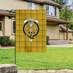 Houston Tartan Crest Garden Flag