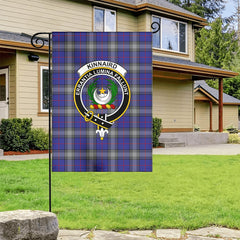 Kinnaird Tartan Crest Garden Flag