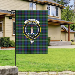 Kirkpatrick Tartan Crest Garden Flag