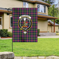 MacLennan Modern Tartan Crest Garden Flag
