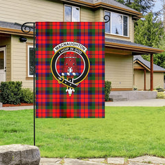 MacNaughton Modern Tartan Crest Garden Flag