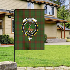 Maxwell Hunting Tartan Crest Garden Flag