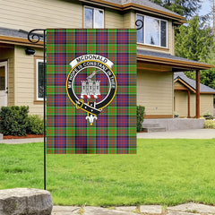 McDonald (Clan Ranald) Tartan Crest Garden Flag
