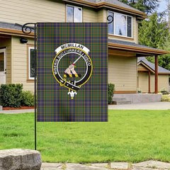 McMillan Hunting Modern Tartan Crest Garden Flag