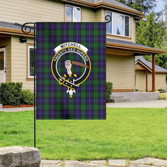 Mitchell Tartan Crest Garden Flag