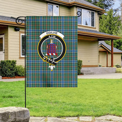 Ogilvie Hunting Ancient Tartan Crest Garden Flag