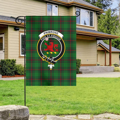 Primrose Tartan Crest Garden Flag