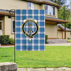 Roberton Tartan Crest Garden Flag