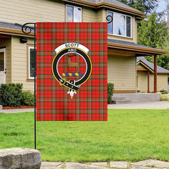 Scott Modern Tartan Crest Garden Flag
