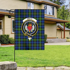Smith Modern Tartan Crest Garden Flag