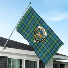 Baillie Ancient Tartan Crest House Flag