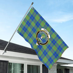 Barclay Hunting Ancient Tartan Crest House Flag
