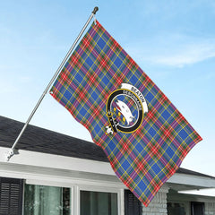 Beaton Modern Tartan Crest House Flag