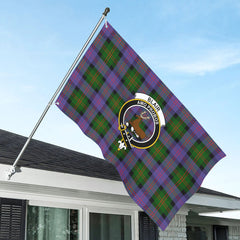 Blair Modern Tartan Crest House Flag