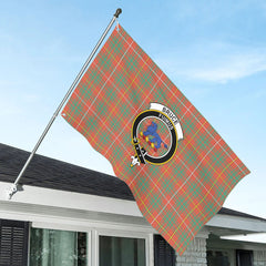 Bruce Ancient Tartan Crest House Flag