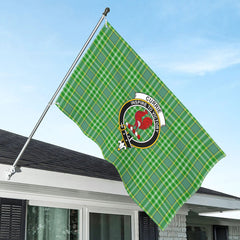 Currie Tartan Crest House Flag