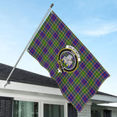 Dalrymple Tartan Crest House Flag