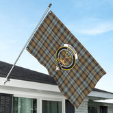 Gordon Weathered Tartan Crest House Flag