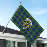 Johnstone Modern Tartan Crest House Flag