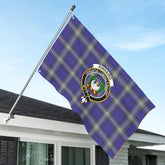 Kinnaird Tartan Crest House Flag