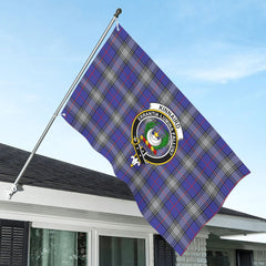 Kinnaird Tartan Crest House Flag