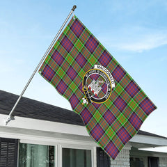 MacDonald (Clan Ranald) Tartan Crest House Flag