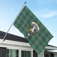 MacLean Hunting Ancient Tartan Crest House Flag