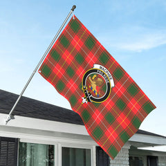 MacPhee Modern Tartan Crest House Flag