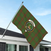 Maxwell Hunting Tartan Crest House Flag