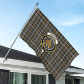 McKenzie Weathered Tartan Crest House Flag