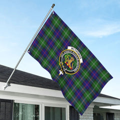 McThomas Modern Tartan Crest House Flag