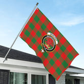 Moncrief Tartan Crest House Flag