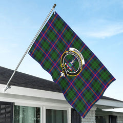 Morrison Modern Tartan Crest House Flag