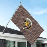 Nicolson Hunting Weathered Tartan Crest House Flag