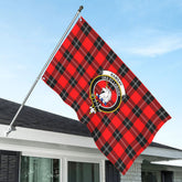 Ramsay Modern Tartan Crest House Flag