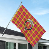 Scrymgeour Tartan Crest House Flag